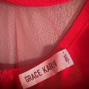 Red Grace Kacin dress like brand new only worn 1 time size 2xl